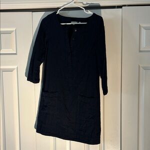 Fat Face Navy & Black Plaid Mini Dress with Pockets